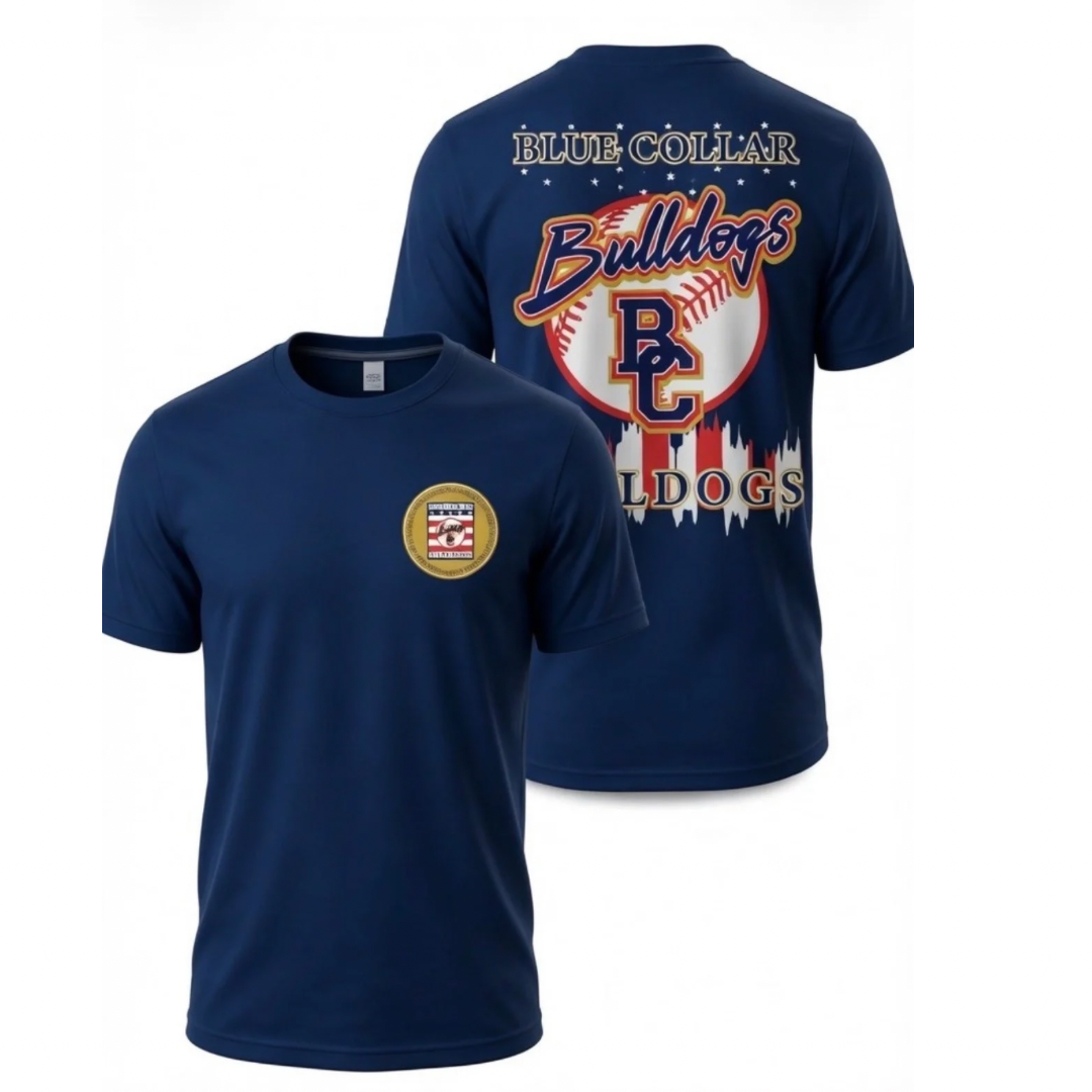 Youth Bulldog Blue Collar Tee